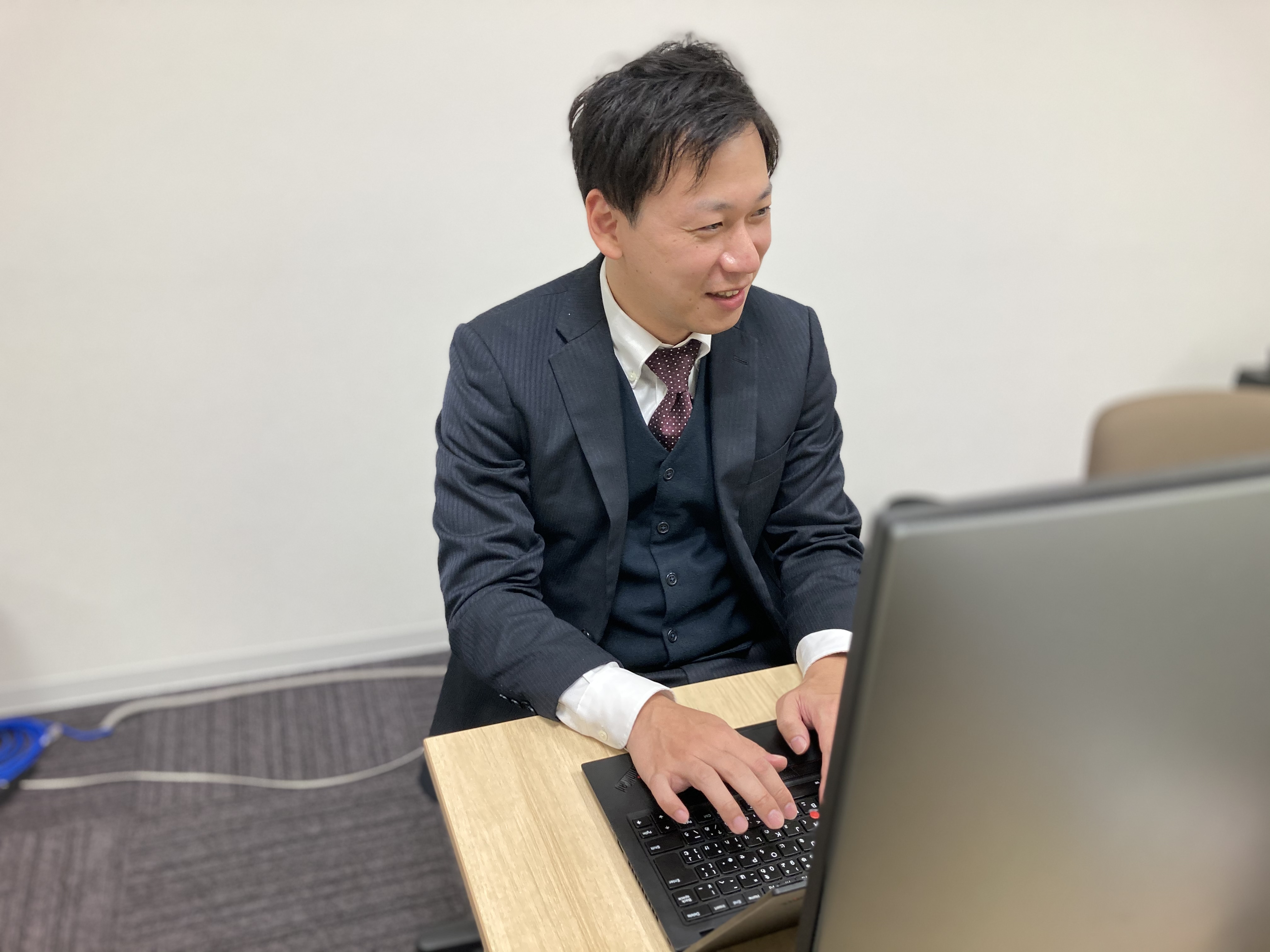 井川さんの業務風景